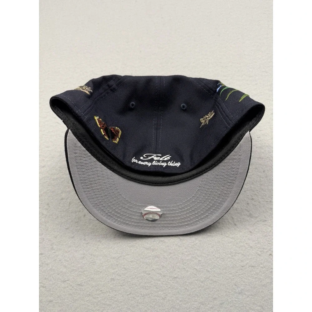 Size 7 1/4 - Felt X New Era New York Yankees 59FIFTY Fitted Hat 'Navy'